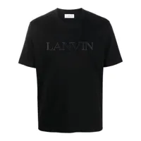 lanvin t-shirt à logo imprimé - noir