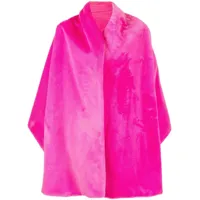 styland veste texturée à design de cape - rose