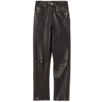 re/done pantalon 70s droit en cuir - noir