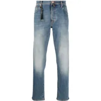 incotex jean skinny à taille mi-haute - bleu
