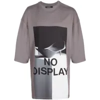 a-cold-wall* t-shirt no display oversize - gris