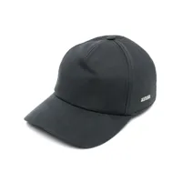 zegna casquette à logo - noir