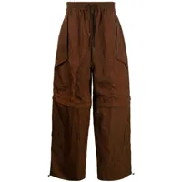 namesake pantalon ample à poches cargo - marron