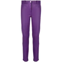 blanca vita pantalon en cuir artificiel - violet