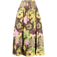 rejina pyo jupe nouée à fleurs - multicolore