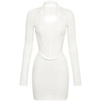 dion lee robe modular corset - blanc