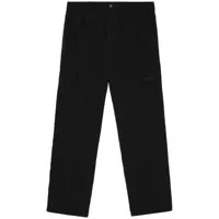 burberry pantalon cargo à détail de logo - noir