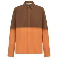 dion lee chemise sunfade à design bicolore - marron
