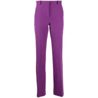 ermanno firenze pantalon de tailleur à coupe évasée - violet