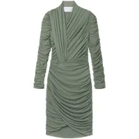 az factory x ester manas robe courte à design drapé - vert