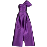 sachin & babi robe longue deliah à design asymétrique à une épaule - violet