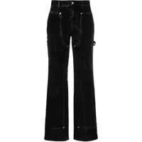 stella mccartney jean à coupe droite - noir