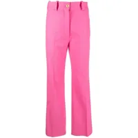 patou pantalon de tailleur à coupe droite - rose