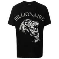 billionaire t-shirt en coton à imprimé graphique - noir