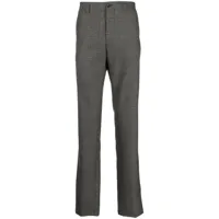 corneliani pantalon de costume american à carreaux - gris