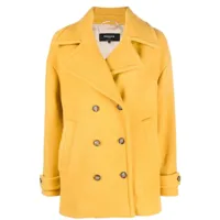 rochas manteau à boutonnière croisée - jaune