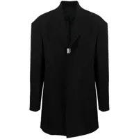1017 alyx 9sm manteau à simple boutonnage - noir