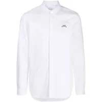 a-cold-wall* chemise à logo bracket - blanc
