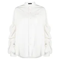 r13 chemise à poches cargo - blanc