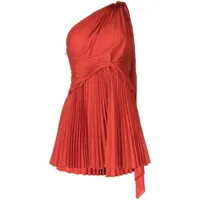 acler robe courte luton à design asymétrique à une épaule - rouge