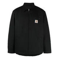 carhartt wip veste zippée à patch logo - noir