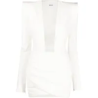 mônot robe courte à design ouvert - blanc