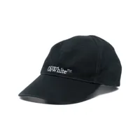 off-white casquette bookish à logo brodé - noir