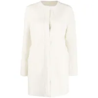 p.a.r.o.s.h. manteau en peau lainée - blanc