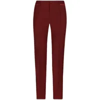 dolce & gabbana pantalon de smoking en laine stretch - rouge