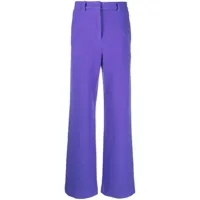 msgm pantalon de tailleur à taille haute - violet