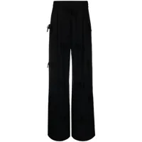viktor & rolf pantalon bed of bows à coupe ample - noir
