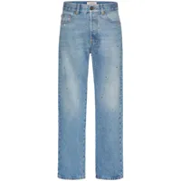 valentino garavani jean à coupe droite - bleu