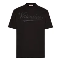 valentino garavani t-shirt à patch logo - noir