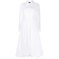 a.w.a.k.e. mode robe-chemise à design de corset - blanc