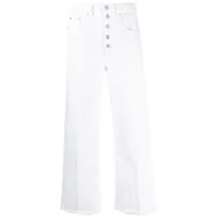 polo ralph lauren jean ample à coupe courte - blanc