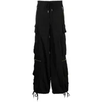 cynthia rowley pantalon ample à poches cargo - noir