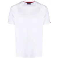 fay t-shirt à patch logo - blanc