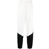 fendi pantalon de jogging à motif monogrammé - blanc