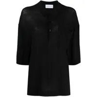 christian wijnants chemise en maille à manches courtes - noir