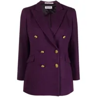 saulina veste à boutonnière croisée - violet
