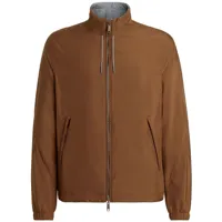 zegna veste zippée à design réversible - marron