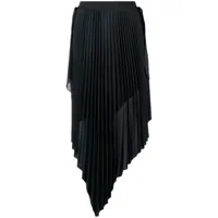 givenchy jupe plissée à design asymétrique - noir