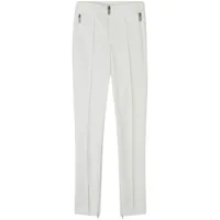 jimmy choo pantalon de ski zippée à patch logo - blanc