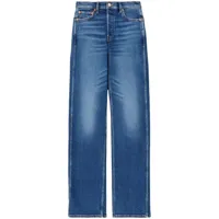 re/done jean ample à taille haute - bleu