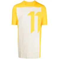11 by boris bidjan saberi t-shirt à logo imprimé - jaune