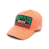 philipp plein casquette à patch logo - orange