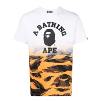 a bathing ape® t-shirt à imprimé tigré - blanc