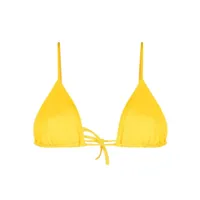 eres haut de bikini mouna à bonnets triangles - jaune