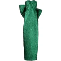 bambah robe longue à détail de nœud - vert