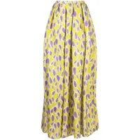 bambah jupe longue viola à fleurs - jaune